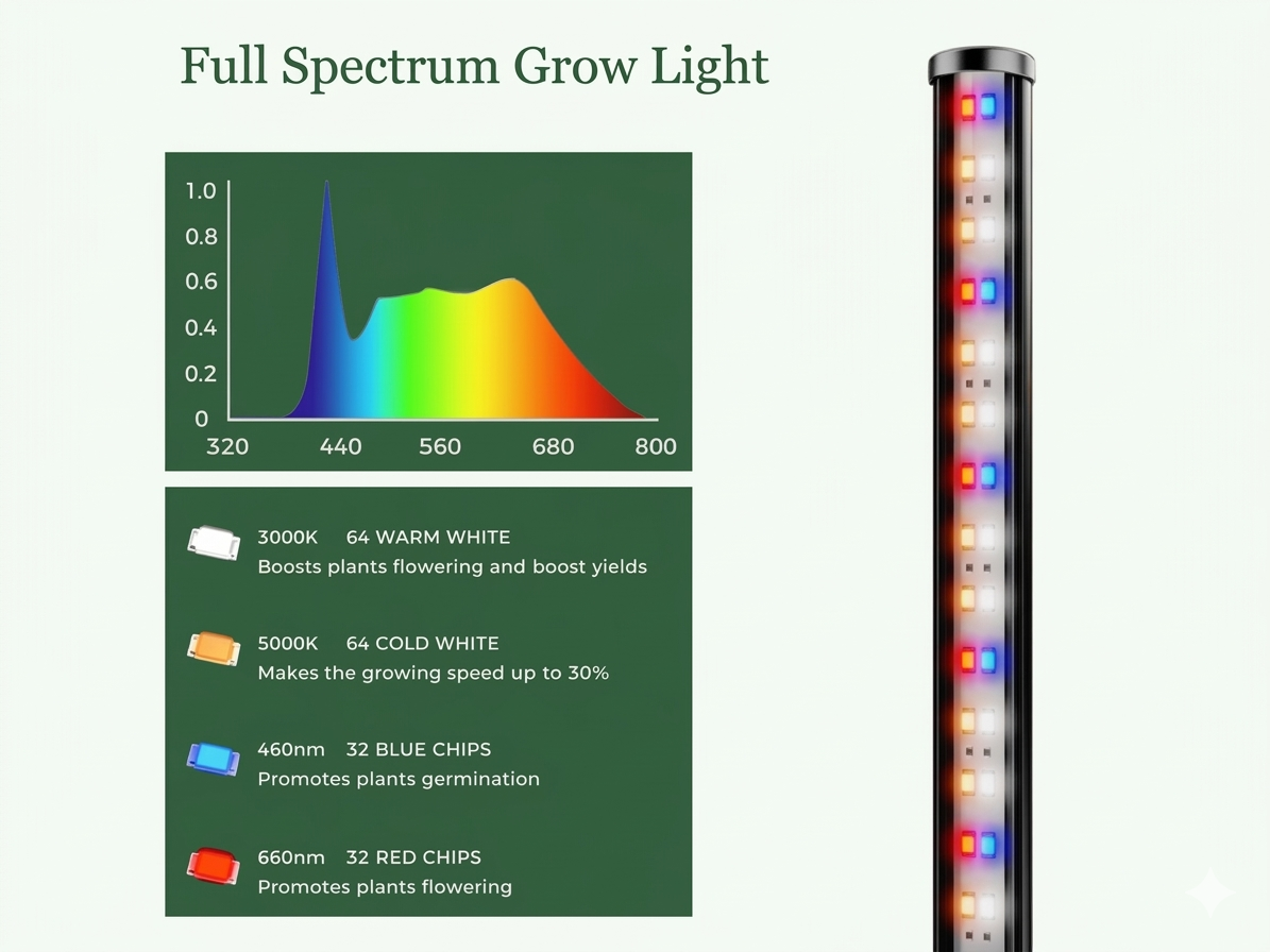 Vertical Tower Grow Light (2 Pack)